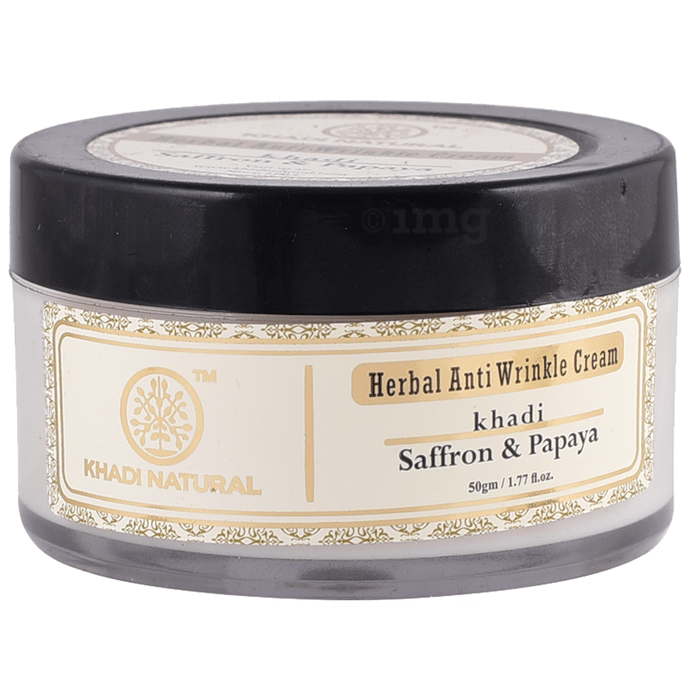 Khadi Naturals Ayurvedic Saffron & Papaya Anti Wrinkle Cream