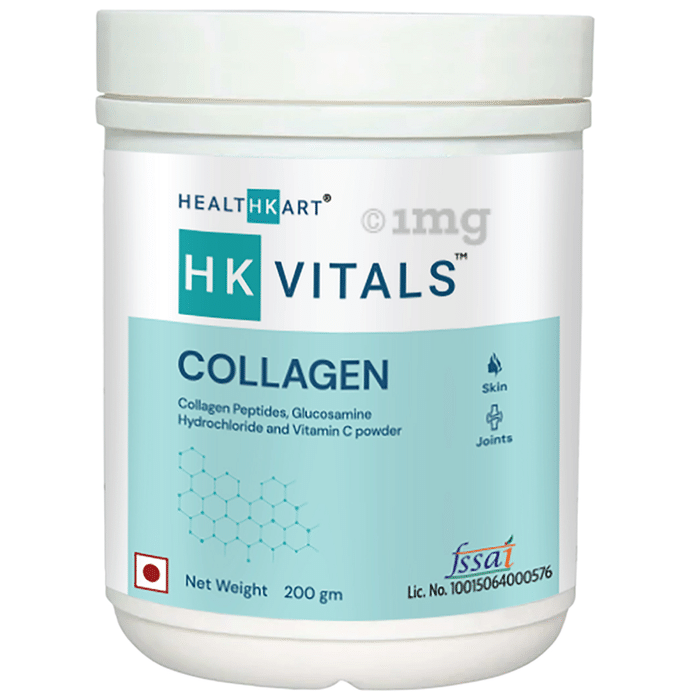 HealthKart HK Vitals Collagen with Glucosamine and Vitamin C | For Skin & Joint Health | Powder