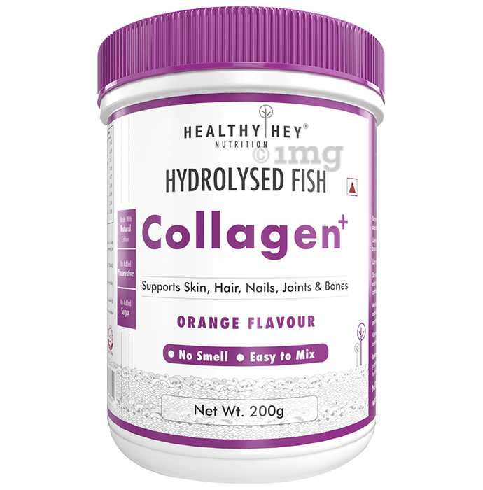 HealthyHey Nutrition Hydrolysed Fish Collagen+ Orange