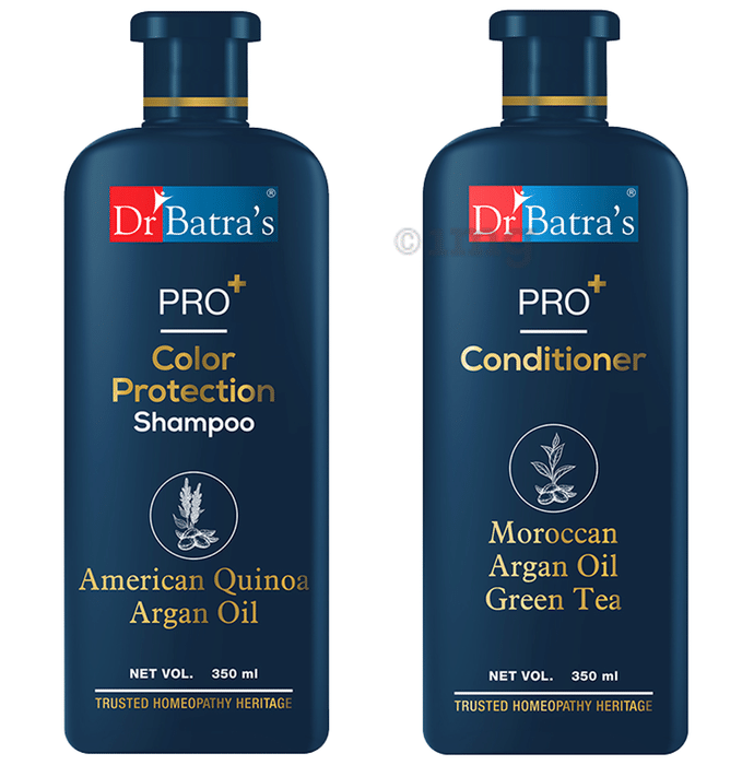 Dr Batra's Combo Pack of Pro+ Color Protection Shampoo and Pro+ Conditioner (350ml Each)