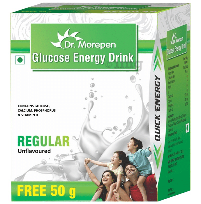 Dr Morepen Glucose Energy Drink Regular Unflavoured