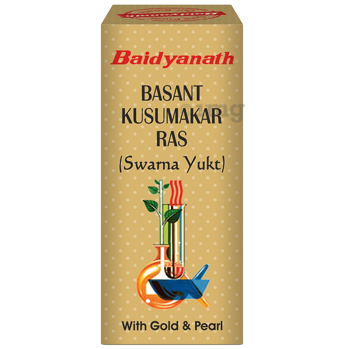 Baidyanath (Noida) Basant Kusumakar Ras (Swarna Yukt) | For Blood Sugar & General Debility