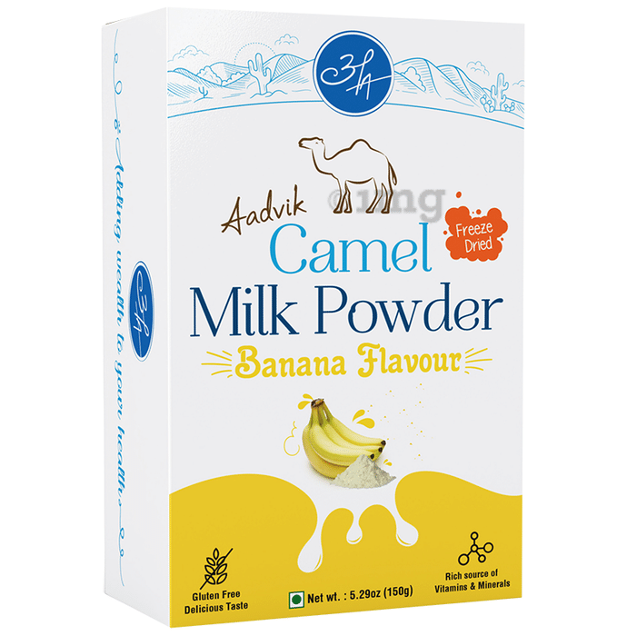 Aadvik Camel Milk Powder Sachet (30gm Each) Banana Freeze Dried