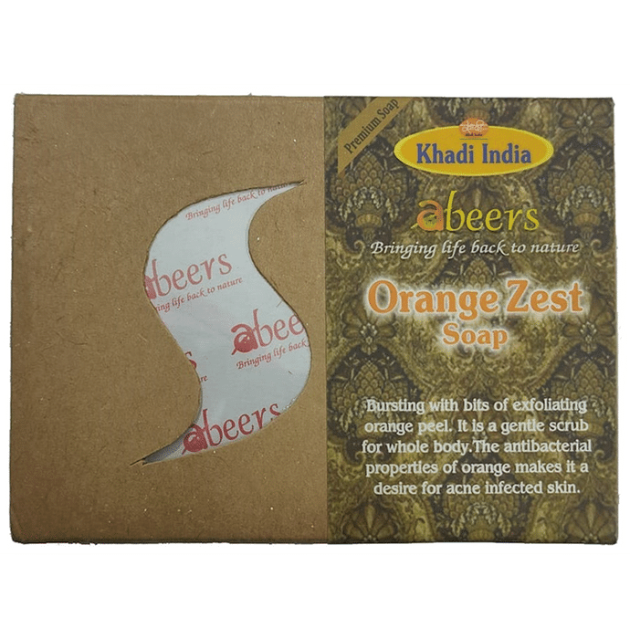 Khadi India Abeers Premium Orange Zest Soap