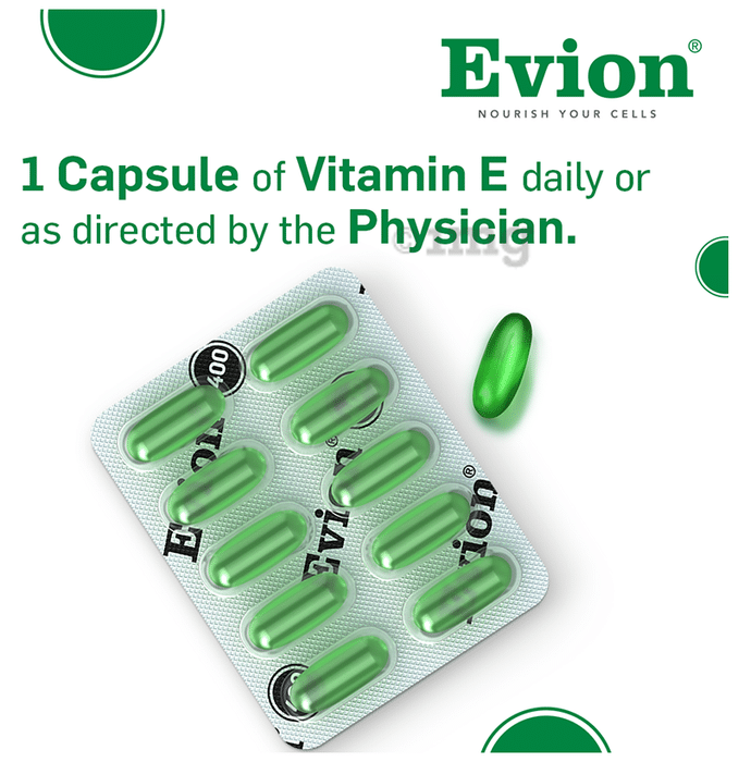 Evion 400mg Capsule: Buy strip of 10 capsules at best price in India | 1mg