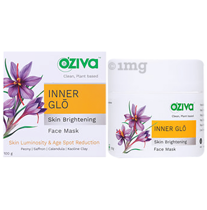 Oziva Inner Glo Skin Brightening Face Mask for Radiance & Spot Reduction