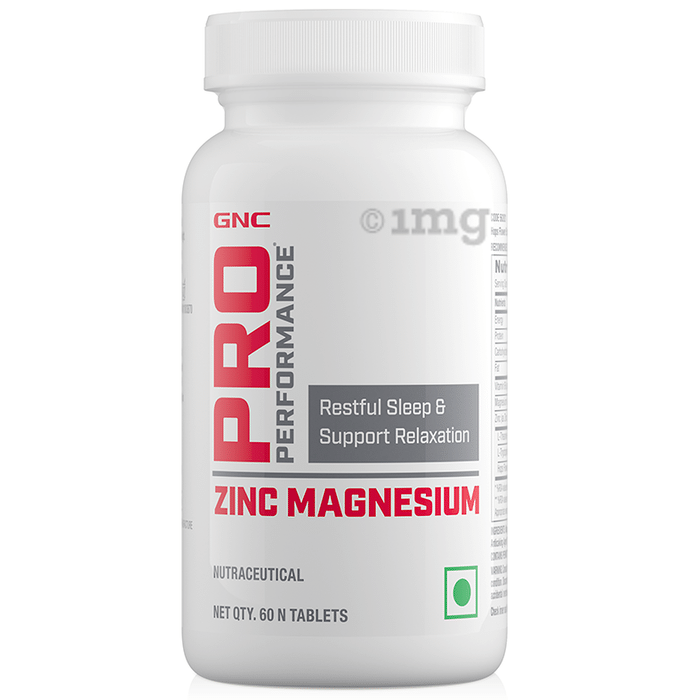 GNC Pro Performance Zinc Magnesium for Restful Sleep & Relaxation Tablet