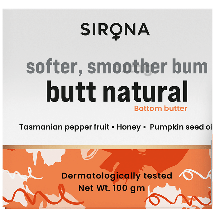 Sirona Natural Back and Bum Cream for Women