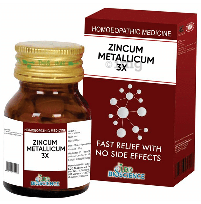 LDD Bioscience Zincum Metallicum 3X