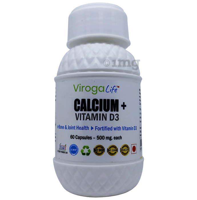 Viroga Life Calcium+Vitamin D3 Capsule