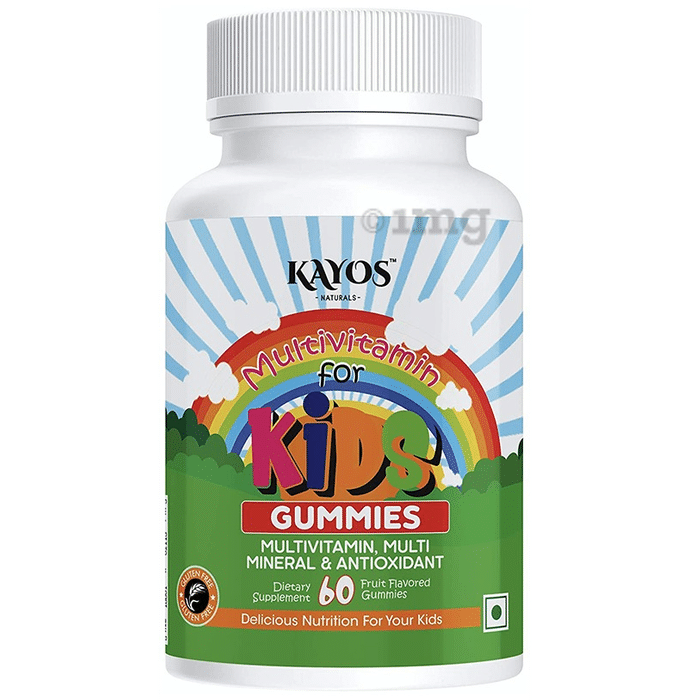 Kayos Naturals Multivitamin for Kids Gummies Fruit Flavour