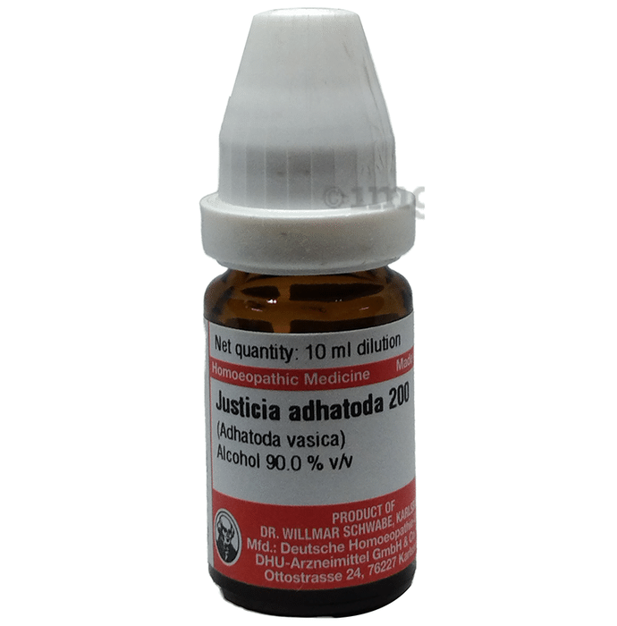 Dr Willmar Schwabe Germany Justicia Adhatoda Dilution 200