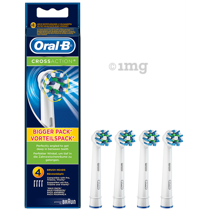 Oral-B Cross Action Power Replacement Heads Bigger and Vorteils Pack
