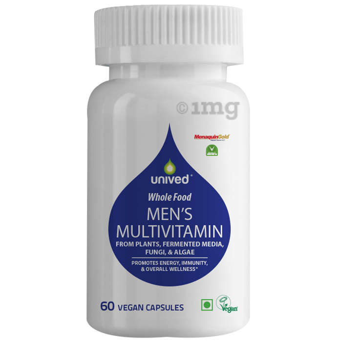 Unived Whole Food Men's Multivitamin Vegan Capsule