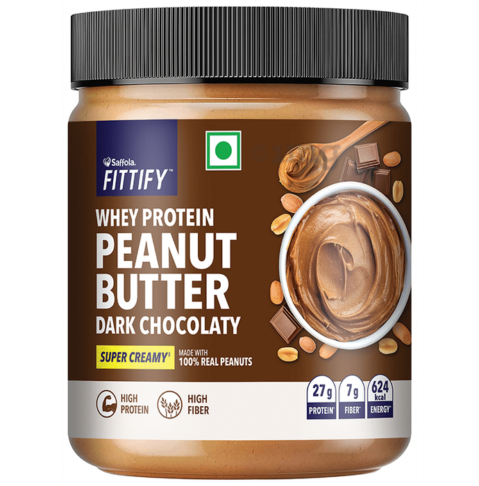 Saffola Fittify Whey Protein Peanut Butter Dark Chocolaty