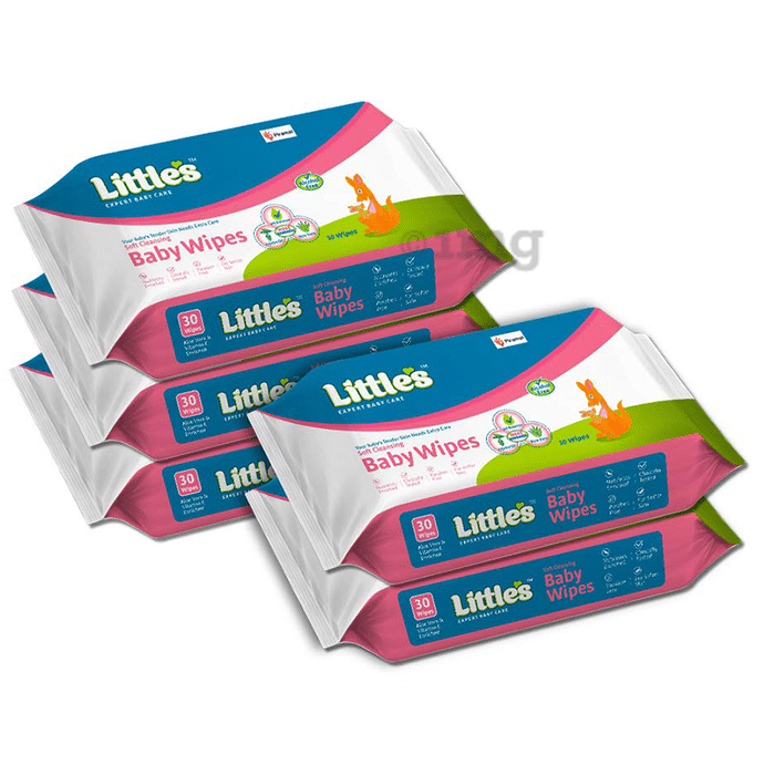 Little's Soft Cleansing Baby Wipes (30 Each)