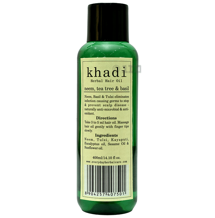 Khadi Herbal Hair Oil Neem, Tea Tree & Basil