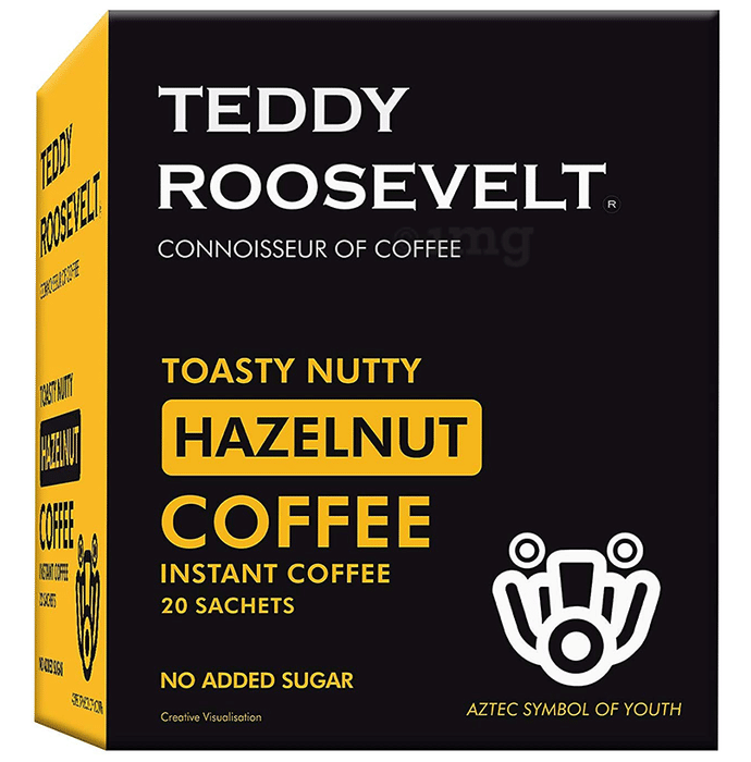 Teddy Roosevelt Toasty Nutty Hazelnut Coffee Sachet (2.5gm Each)