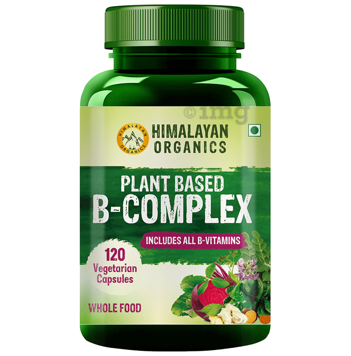 Himalayan Organics Plant Based B-Complex | Vegetarian Capsule for Healthy Brain, Muscles & Nerves