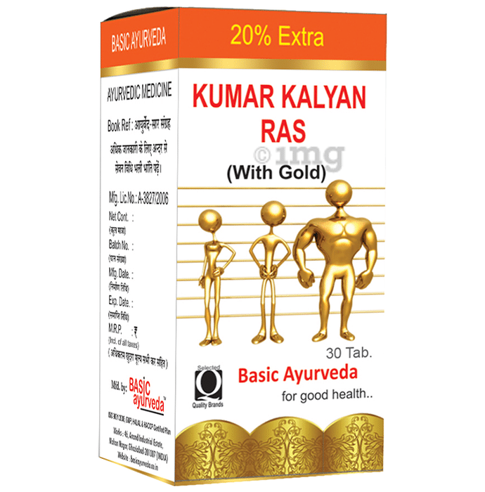 Basic Ayurveda Kumar Kalyan Ras With Gold And Pearl Buy Bottle Of 30 0 Tablets At Best Price In