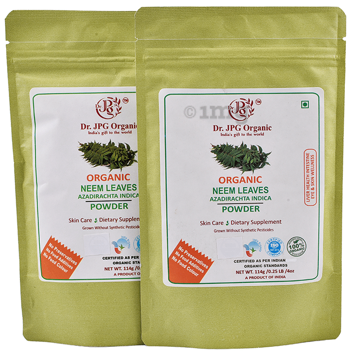 Dr. JPG Organic Neem Leaf Powder (114gm Each)