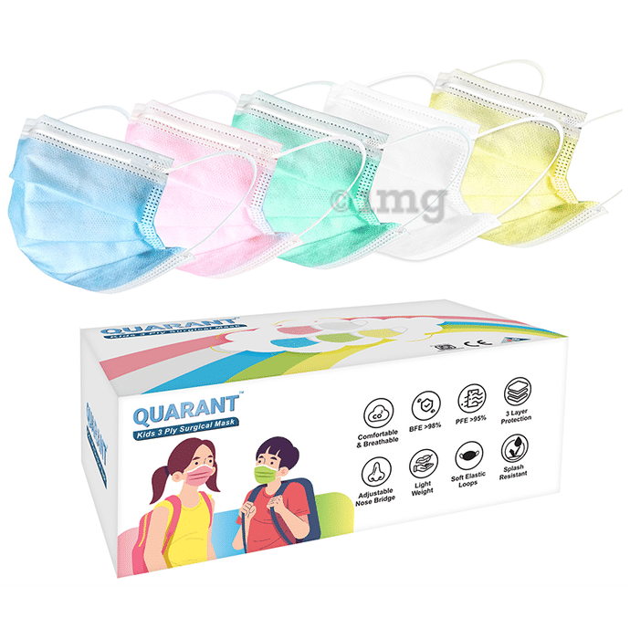 Quarant Kids 3 Ply Surgical Mask (50 Each) Assorted