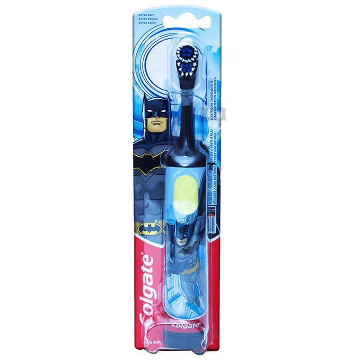 Colgate Kids Batman Battery Powered Electric Toothbrush (Age 3+) Extra Soft