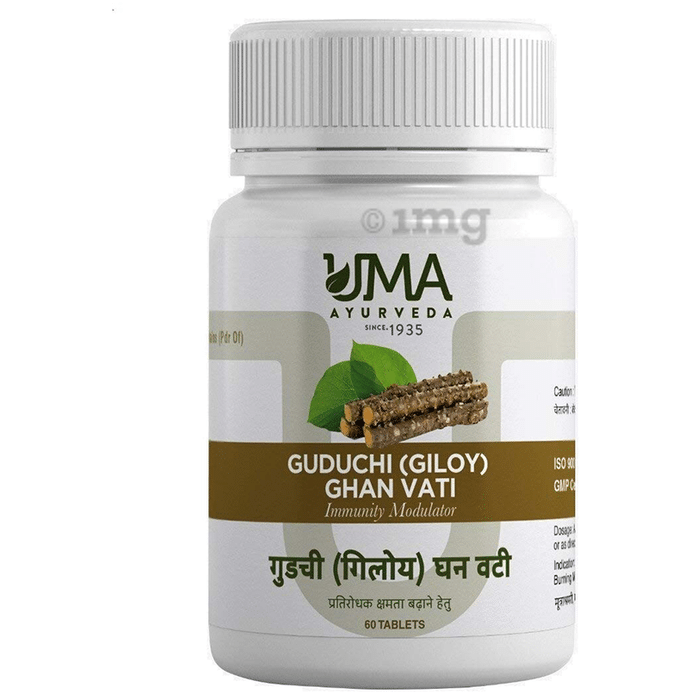 Uma Ayurveda Guduchi (Giloy) Ghan Vati Immunity Modulator