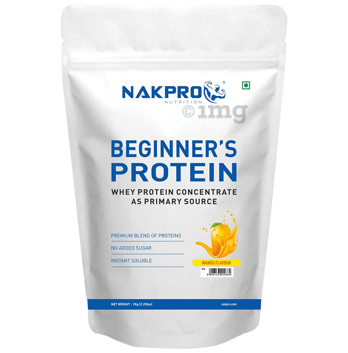 Nakpro Nutrition Beginner's Protein Whey Protein Concentrate (1kg Each) Mango
