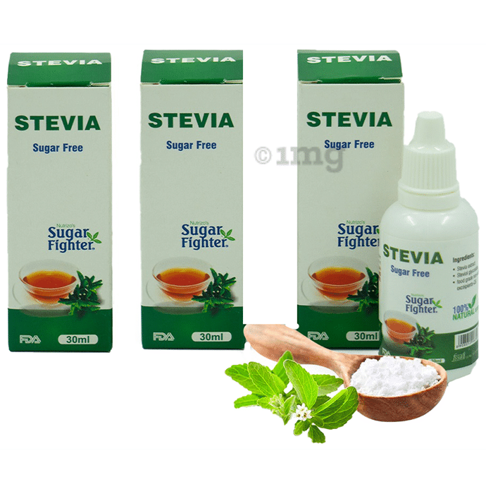 Sugar Fighter Stevia Sugar Free (30ml Each) With Sugar Fighter 200 Tablet Free