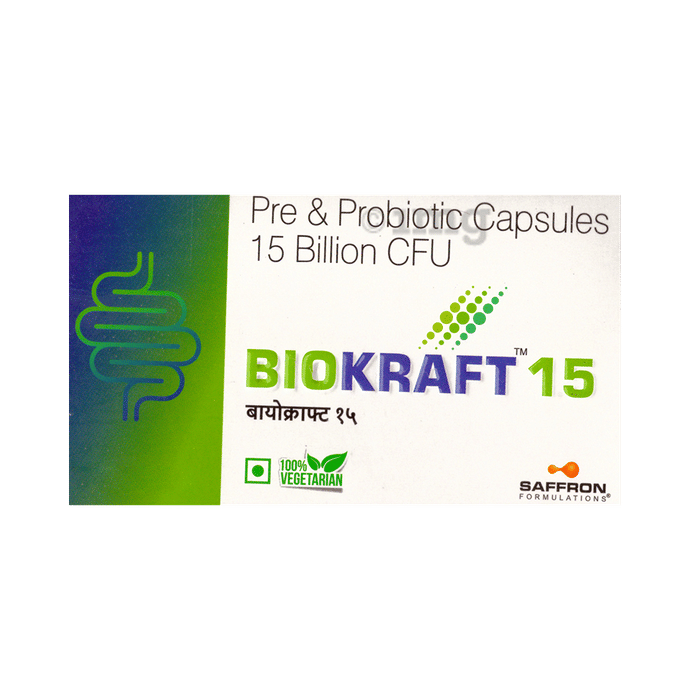 Biokraft 15 Capsule Buy strip of 10 capsules at best price in India 1mg