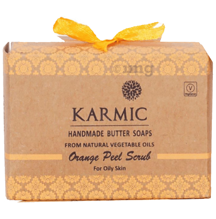 Karmic Orange Peel Scrub Handmade Butter Soap