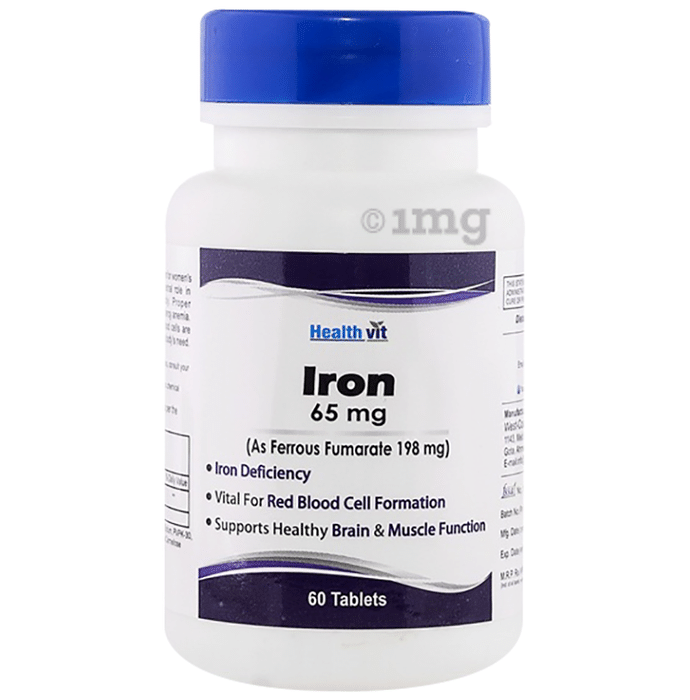 HealthVit Iron 65mg Tablet