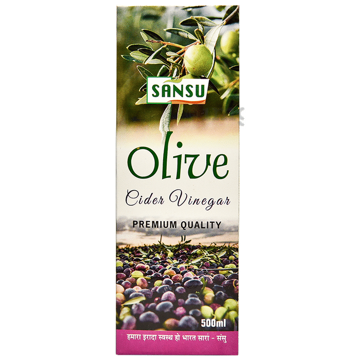 Sansu Olive Cider Vinegar (500ml Each) for Sugar Level, Digestion, Liver & Kidney Health