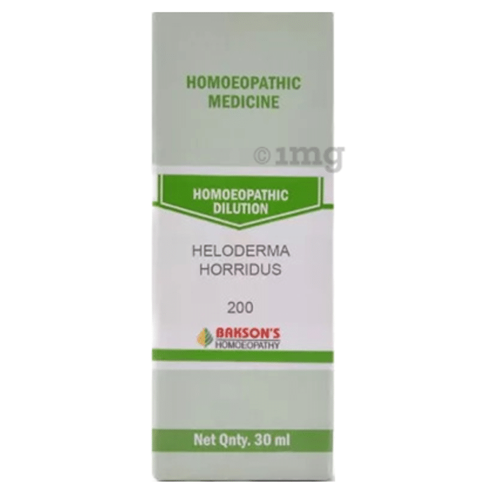 Bakson's Homoeopathy Heloderma Horridus Dilution 200