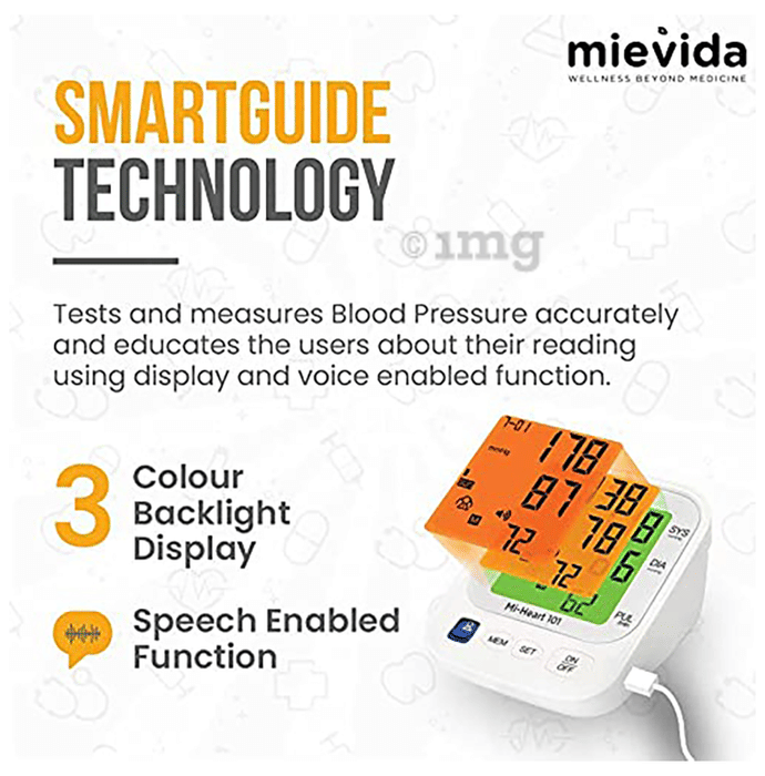 Mievida 101 Mi Heart Blood Pressure Monitor: Buy box of Unit