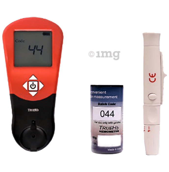 TrueHb Hemoglobin Meter with 50 TrueHb Hemoglobin Test Strip