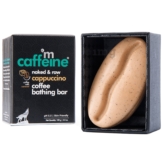 mCaffeine Naked & Raw Coffee Bathing Bar Cappuccino