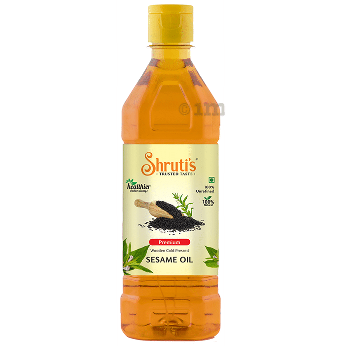 Shruti's Premium Wooden Cold Pressed Sesame Oil