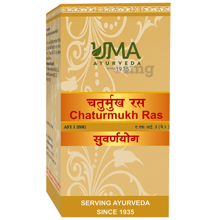 Uma Ayurveda Chaturmukh Ras Tablet (with Gold)