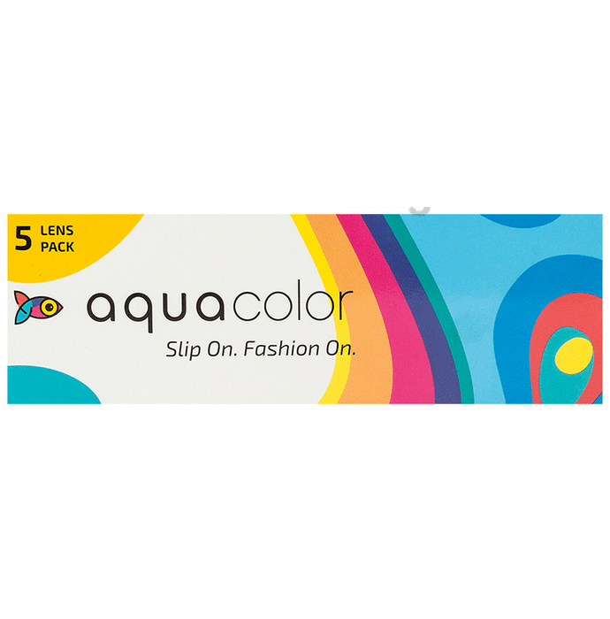 Aquacolor Daily Disposable Colored Contact Lens with UV Protection Optical Power -3.75 Envy Green