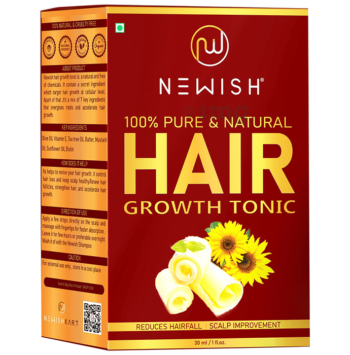 Newish 100 Pure & Natural Hair Growth Tonic Buy bottle of 30.0 ml