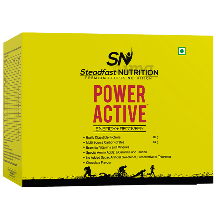 Steadfast Nutrition Power Active Energy + Recovery Sachet (35gm Each) Chocolate