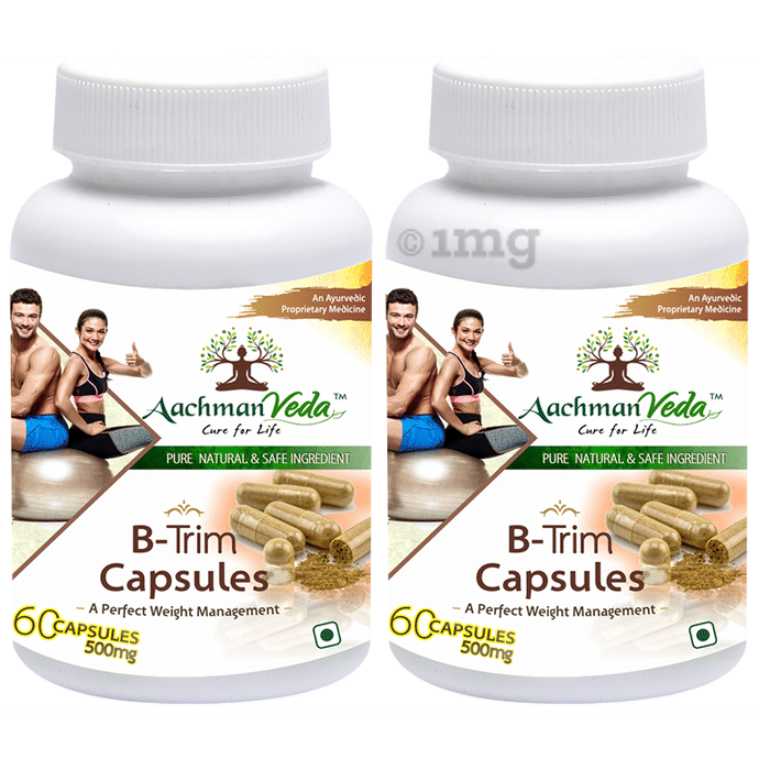Aachman Veda A Perfect Weight Management B-Trim 500mg Capsule (60 Each)