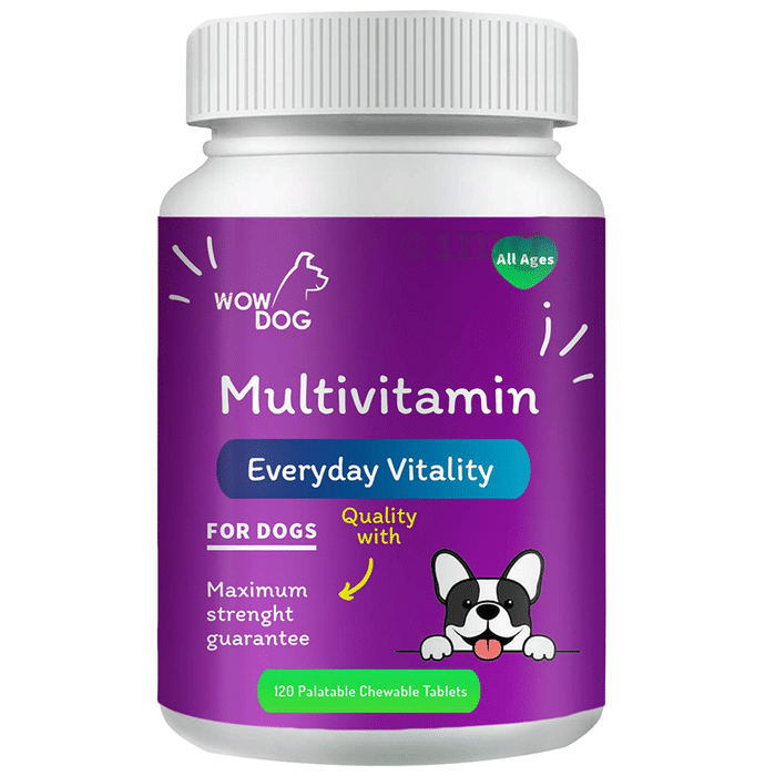 Wow Dog Multivitamin For Dogs Palatable Chewable Tablet