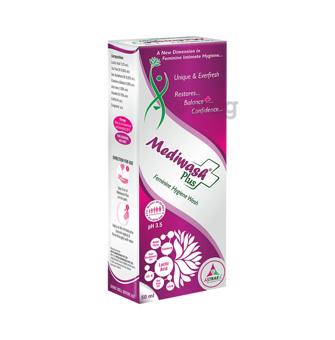 Mediwash Plus Feminine Hygiene Wash Buy bottle of 50 ml Vaginal Wash