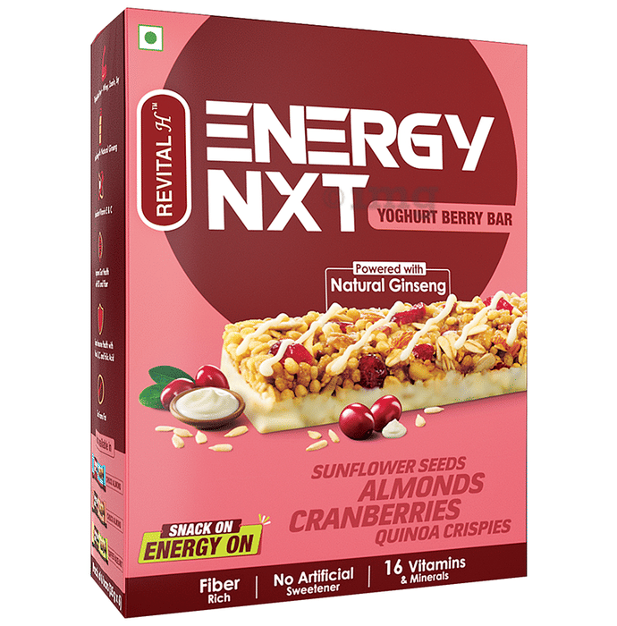 Revital H Energy NXT Bar (35gm Each) Yoghurt Berry