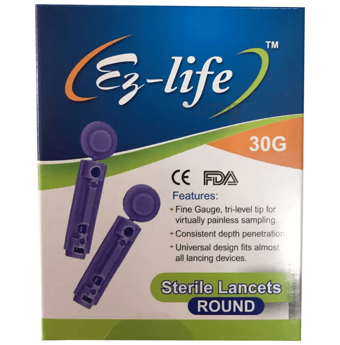 Ez-Life Sterile Lancets Round