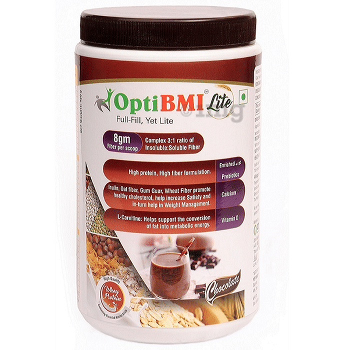 OptiBMI Lite Whey Protein Chocolate Powder