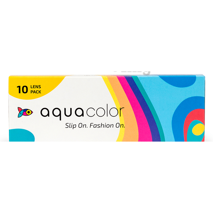 Aquacolor Daily Disposable Zero Powder Contact Lens with UV Protection Coco Brown